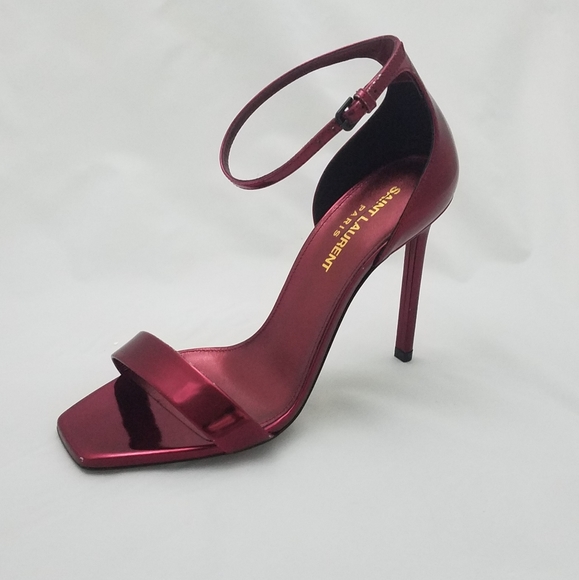 Saint Laurent Shoes - Saint laurent amber heels 37 red purple